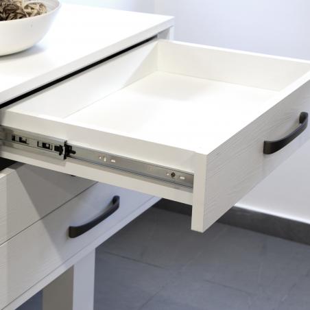 Paire de coulisses a billes pour tiroirs à sortie totale hauteur 45 mm EMUCA 4177205