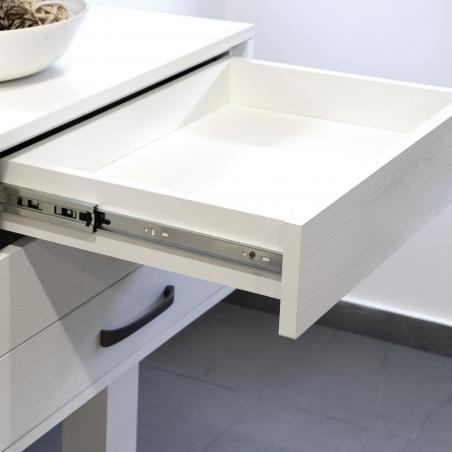 Paire de coulisses pour tiroirs à billes sortie totale système push fermeture amortie 45 mm. EMUCA 4303605