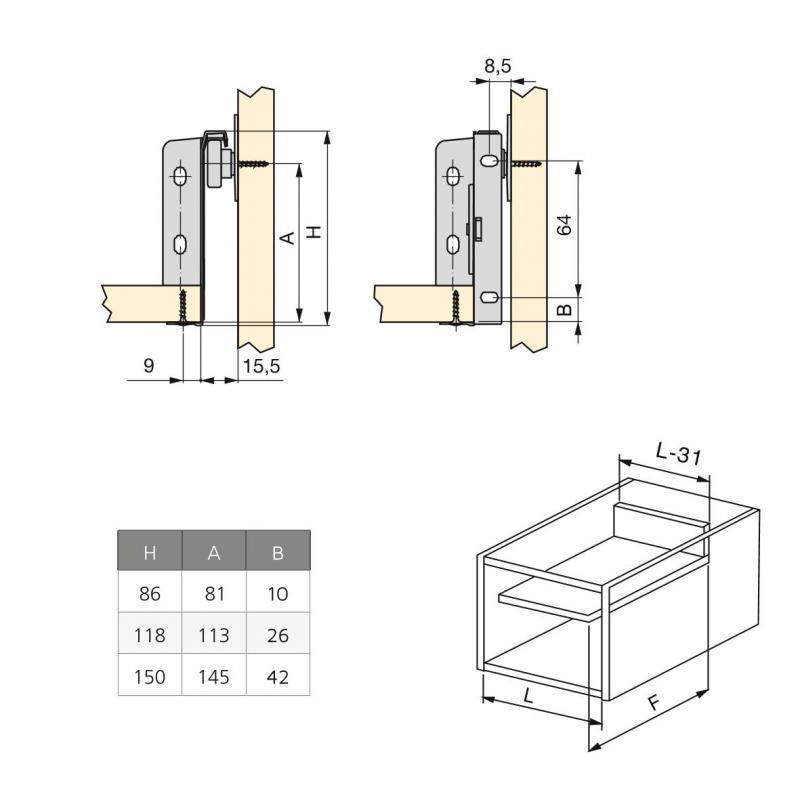 Tiroir pour cuisine et salle de bain Ultrabox EMUCA 4387725