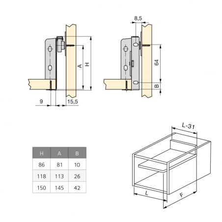 Tiroir pour cuisine et salle de bain Ultrabox EMUCA 4387725