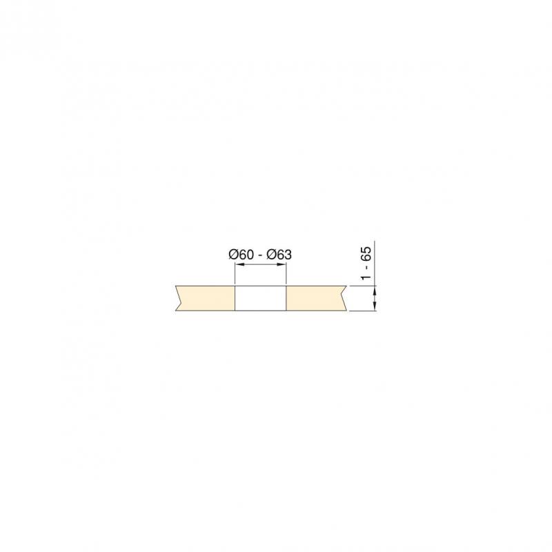Multiconnecteur Vertikal Flat 60 avec couvercle coulissant EMUCA 5048065