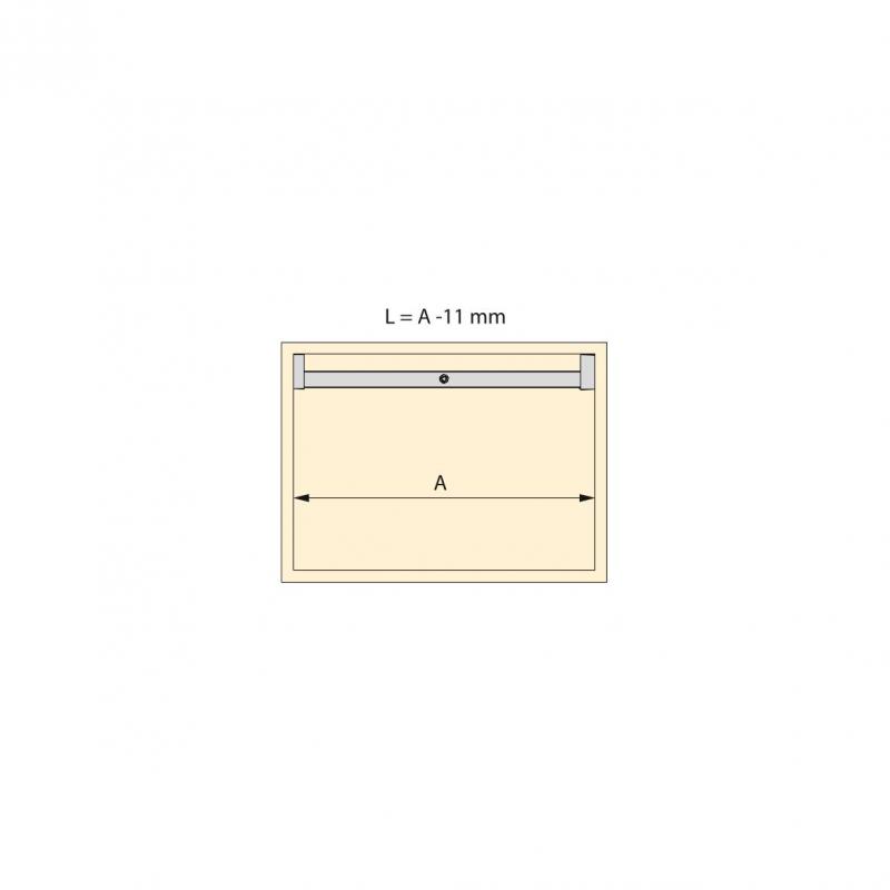 Barre de penderie pour armoire Polux avec lumière LED avec détecteur de mouvement (12V DC) EMUCA 5074562