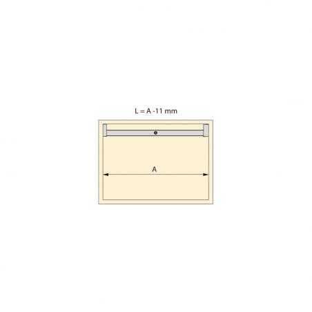 Barre de penderie pour armoire Polux avec lumière LED avec détecteur de mouvement (12V DC) EMUCA 5074562