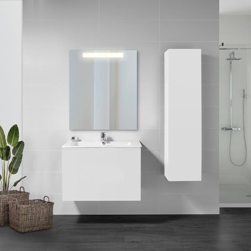 Miroir de salle de bain Pegasus avec éclairage frontal LED (AC 230V 50Hz) EMUCA 5148120