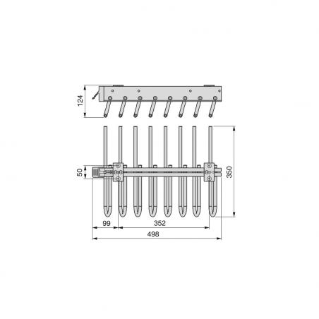 Porte-pantalons extractible EMUCA 6923413