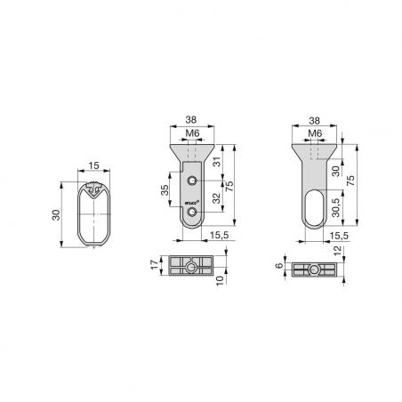 Kit tube de penderie Silk EMUCA 7070014