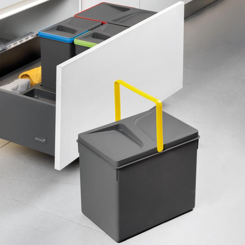 Poubelles pour tiroir de cuisine Recycle Hauteur 216 EMUCA 8197623
