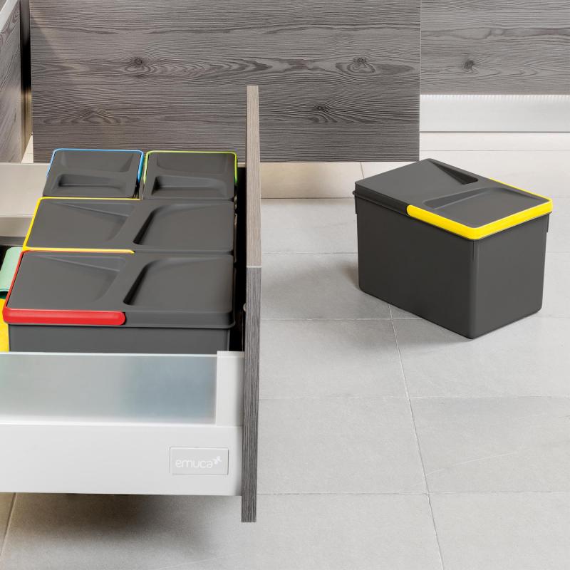 Poubelles pour tiroir de cuisine Recycle Hauteur 216 EMUCA 8197623