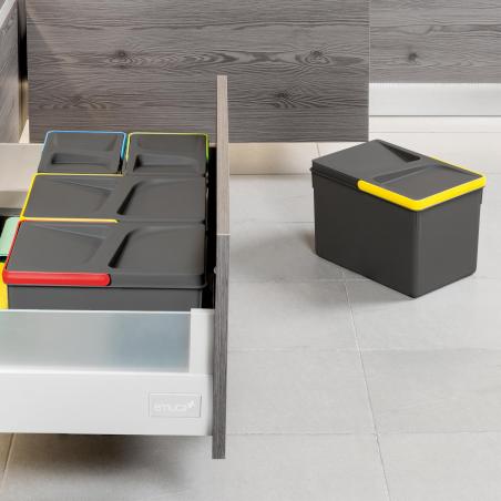 Poubelles pour tiroir de cuisine Recycle Hauteur 216 EMUCA 8197623