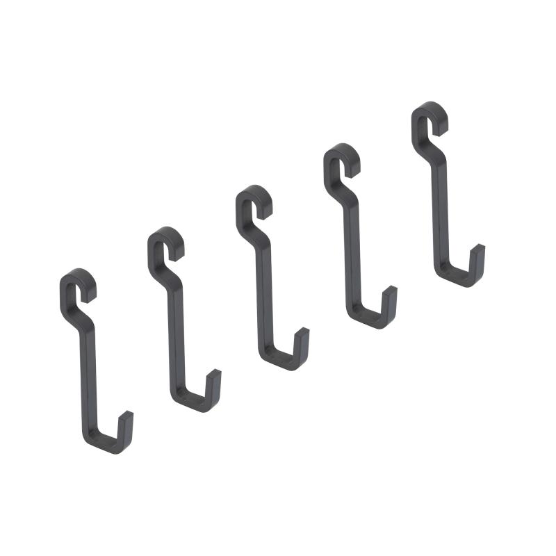Lot de 5 crochets de suspension de cuisine Titane EMUCA 8965735