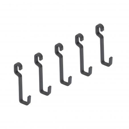 Lot de 5 crochets de suspension de cuisine Titane EMUCA 8965735