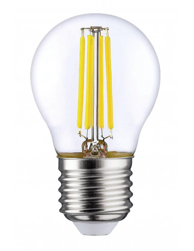 Lampe sphérique G45 Filament LED E27 4W 4000K 400lm, Cl.énerg.E, 15000H, claire ARIC 20025