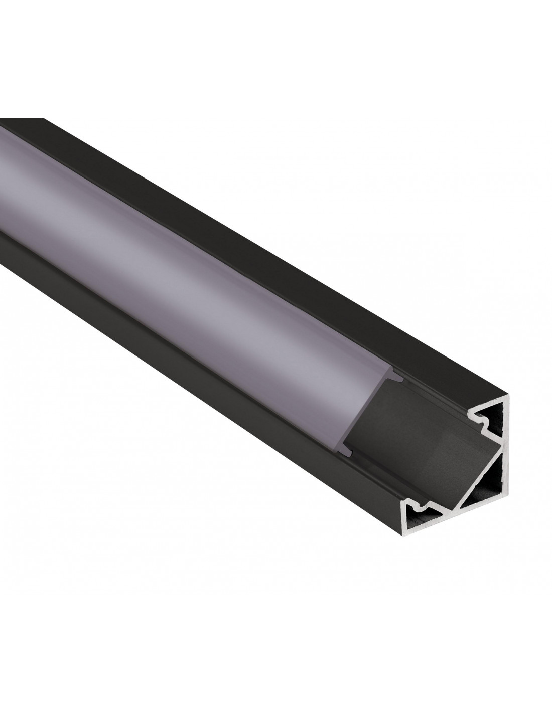 Profilé d'Angle aluminium PA1 pour ruban LED 2m noir ARIC 55159