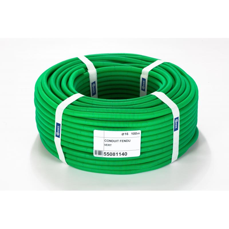 CONDUIT FENDU VERT STA 16/100 COURANT 55081140