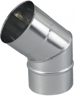 Coude inox 45° plissé inox D200 TOLERIE EMAILLERIE NANTAISE 264200