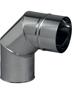 Coude équerre 90° plissé inox D125 TOLERIE EMAILLERIE NANTAISE 262125