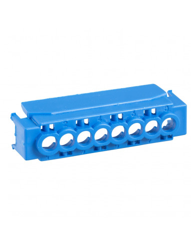Kaedra capot IP2 pour bornier 8 trous bleu SCHNEIDER 13586