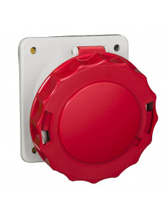 PratiKa socle de prise industrielle CEE 63A 4P 380V 6U inclinée IP67 SCHNEIDER 81282