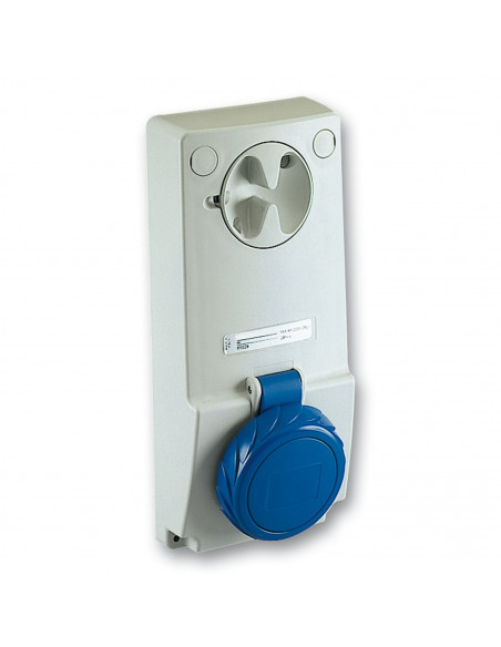 Prise verrouillable PratiKa 32 A 2P+T 200-250 V CA IP65 sur panneau SCHNEIDER 82092