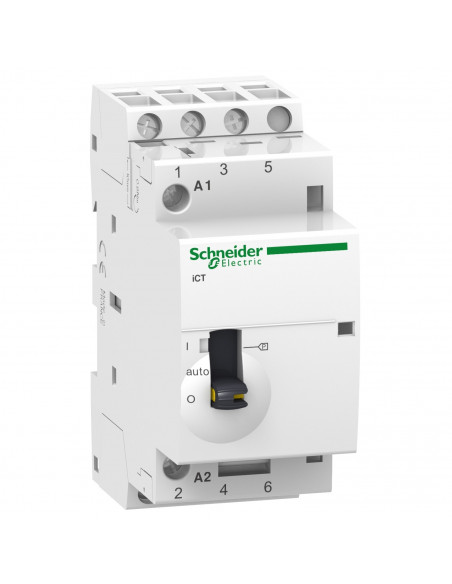 Acti9 iCT contacteur à commande manuelle 25A 3NO 230...240VCA 50Hz SCHNEIDER A9C21833
