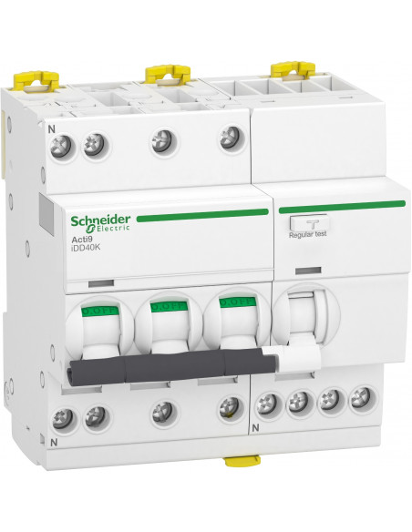 Acti9 iDD40K disjoncteur différentiel 3P+N C 16A 4500A/4,5A 300mA type AC SCHNEIDER A9DK5716