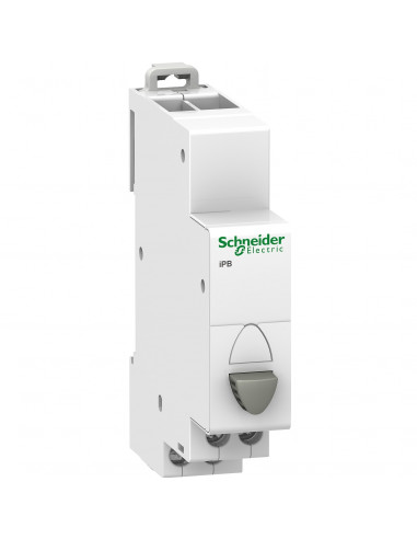 Acti9 iPB bouton-poussoir simple gris 1 NO 20A 230VCA SCHNEIDER A9E18032
