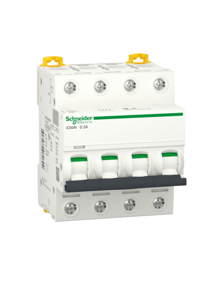 Acti9 iC60N disjoncteur 4P 2A courbe D SCHNEIDER A9F75402