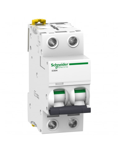 Acti9 iC60N disjoncteur 2 Pôles 50A courbe C SCHNEIDER A9F77250