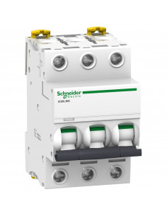 Acti9 iC60L disjoncteur à déclenchement instantané courbe MA 3 Pôles 16A SCHNEIDER A9F90316
