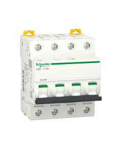 Disjoncteur Acti9 iC60L 4 Pôles 10A courbe C SCHNEIDER A9F94410 2