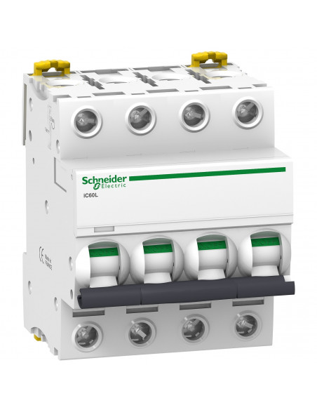 Disjoncteur Acti9 iC60L 4 Pôles 400V 20A courbe K 15KA SCHNEIDER A9F95420