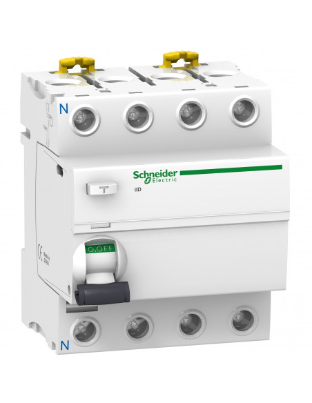 Interrupteur différentiel Acti9 iID 4 Pôles 63A 300mA type AC SCHNEIDER A9R14463