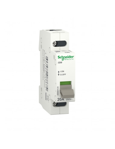 Acti9 iSW interrupteur de commande 1P 20A 250VCA SCHNEIDER A9S60120