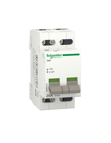 Acti9 iSW interrupteur de commande 3P 20A 415VCA SCHNEIDER A9S60320