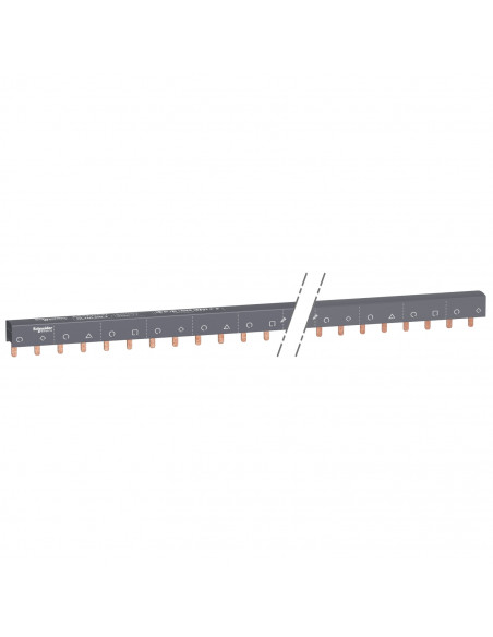 Acti9 iC60 peigne à dents 3 x N+P 100A 57 modules de 18mm SCHNEIDER A9XPH557