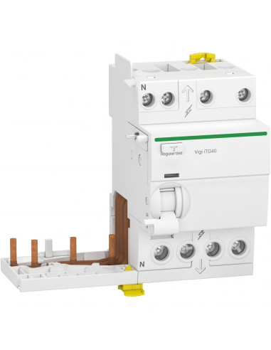 Acti9 iTG40 module différentiel Vigi tête de groupe 3P+N 40A 30mA type A SI SCHNEIDER A9Y14740