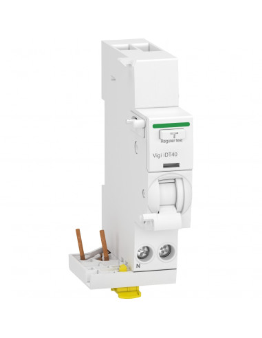 Acti9 iDT40 module différentiel Vigi départ iDT40 1P+N 25A 30mA type AC SCHNEIDER A9Y62625