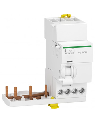 Acti9 iDT40 module différentiel Vigi départ iDT40 3P+N 40A 300mA type AC SCHNEIDER A9Y63740