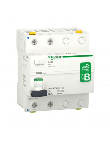 Acti9 iID interrupteur différentiel 2P 16A 30mA type B EV 230V SCHNEIDER A9Z51216