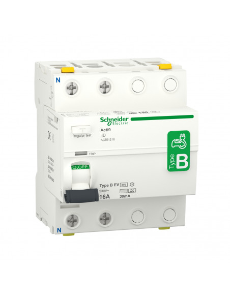 Acti9 iID interrupteur différentiel 2P 16A 30mA type B EV 230V SCHNEIDER A9Z51216