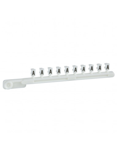 AB1 repère encliquetable blanc 25 bandes de 10 caractère A SCHNEIDER AB1GA