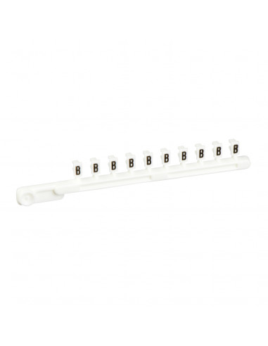 AB1 repère encliquetable blanc 25 bandes de 10 caractère B SCHNEIDER AB1GB
