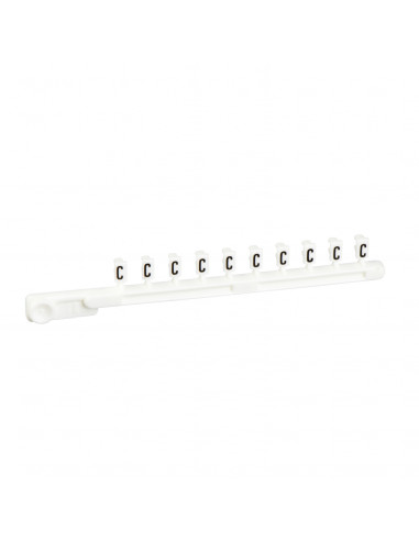 AB1 repère encliquetable blanc 25 bandes de 10 caractère C SCHNEIDER AB1GC