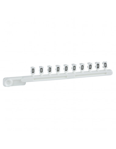AB1 repère encliquetable blanc 25 bandes de 10 caractère D SCHNEIDER AB1GD