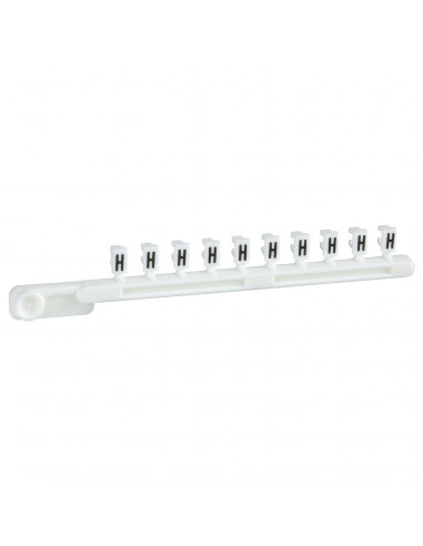 AB1 repère encliquetable blanc 25 bandes de 10 caractère H SCHNEIDER AB1GH