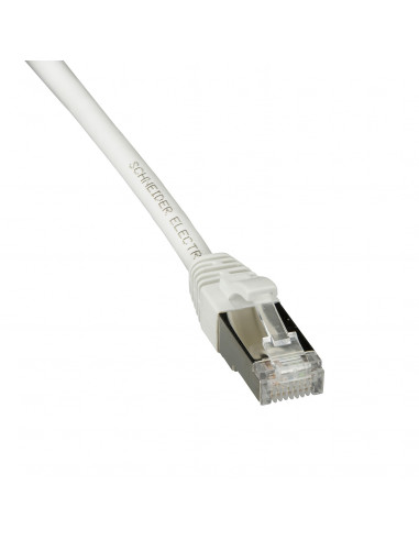 Actassi cordon CL-MNC S/FTP 4 paires cat. 6A LSZH 2 mètres blanc SCHNEIDER ACTPC6ASFLS20WE