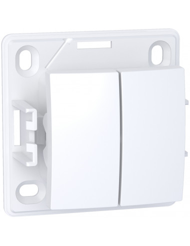 Alréa Va-et-vient bouton poussoir blanc polaire SCHNEIDER ALB61081P
