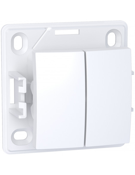Alréa Va-et-vient bouton poussoir blanc polaire SCHNEIDER ALB61081P