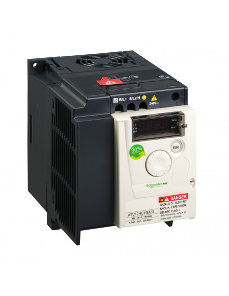 Altivar Variateur atv12 1.5kw 240 v 1ph 2hp radia SCHNEIDER ATV12HU15M2X