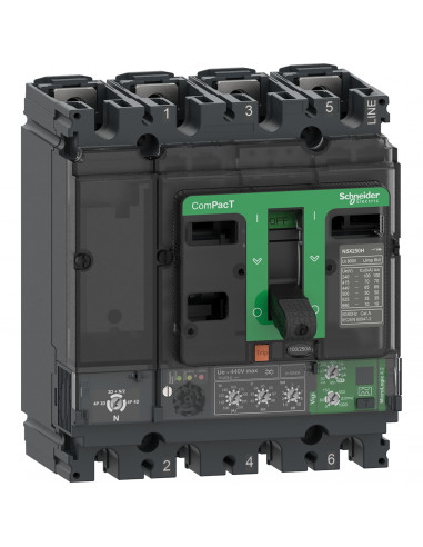 ComPacT NSX100B disjoncteur Vigi MicroLogic 4.2 40A 4P3D 25kA fixe SCHNEIDER C10B44V040